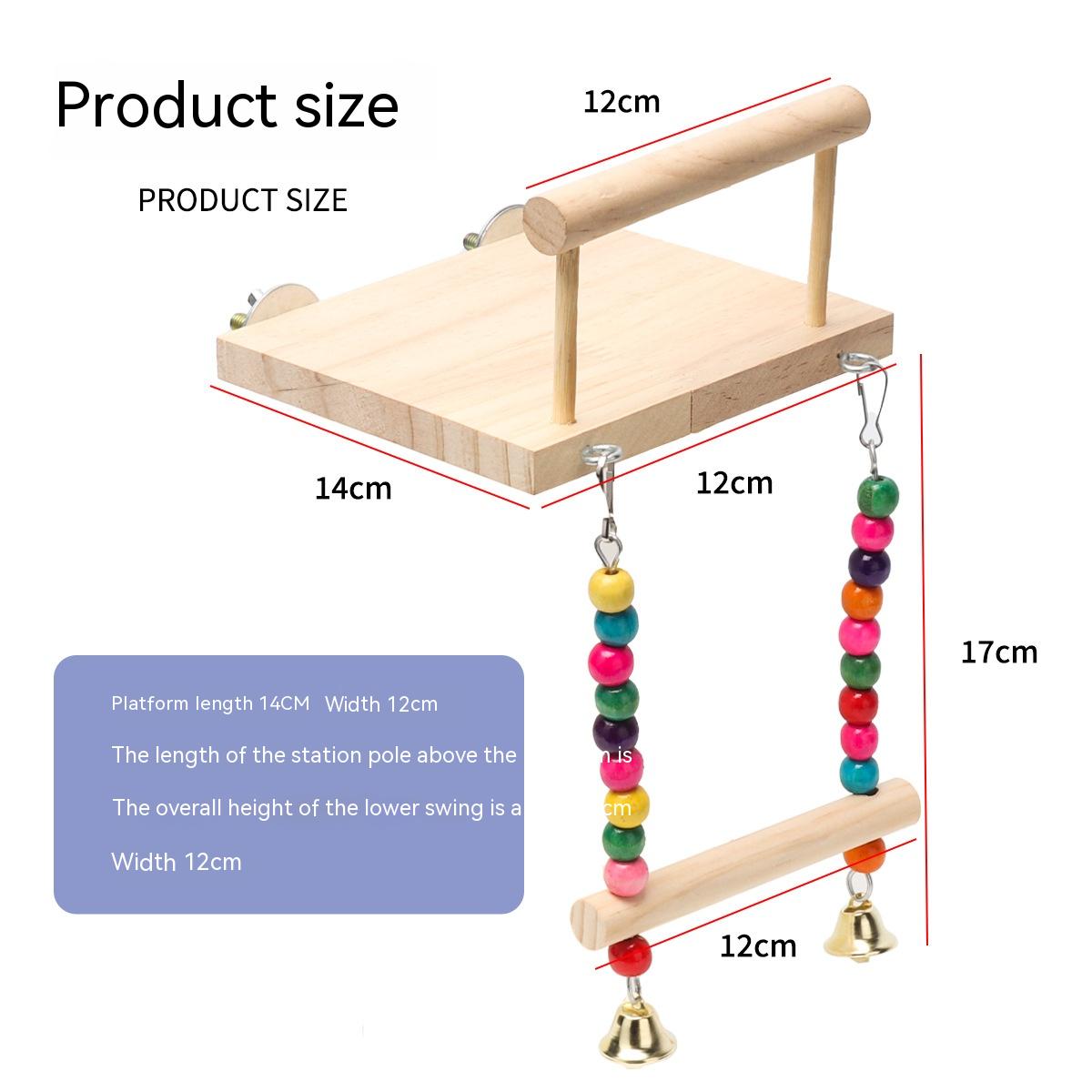 Bird Station Rack + Swing Set