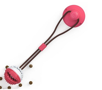 Silicone Suction Cup Tug & Chew Dog Toy
