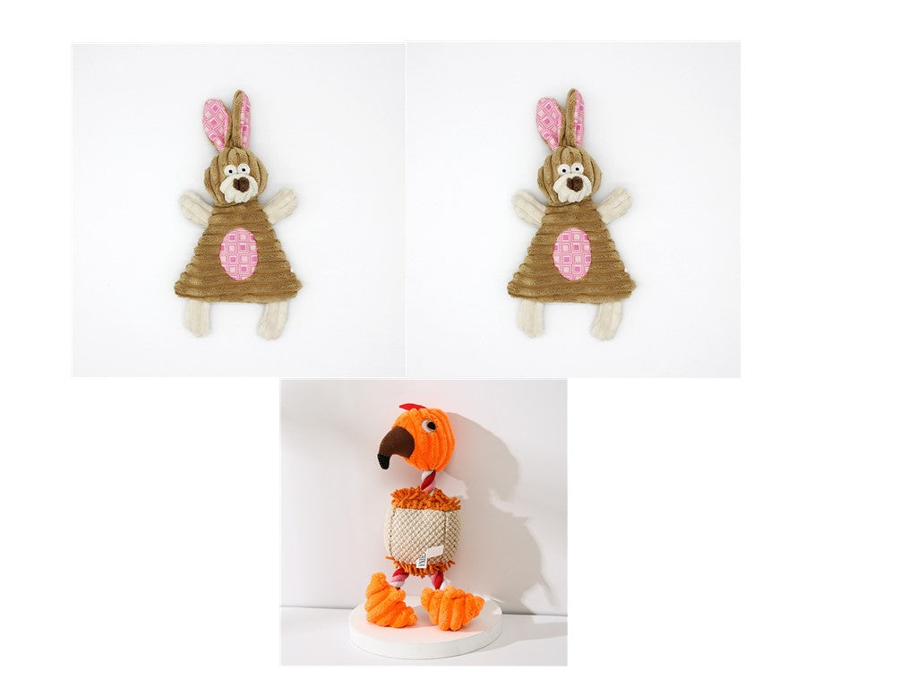 Corduroy Donkey Squeaky Chew Toy for Dogs