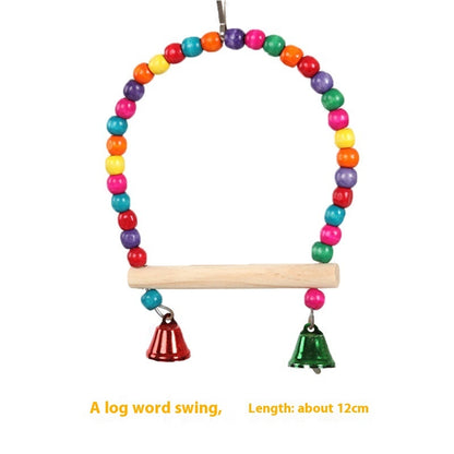 Double Perch Swing for Birds