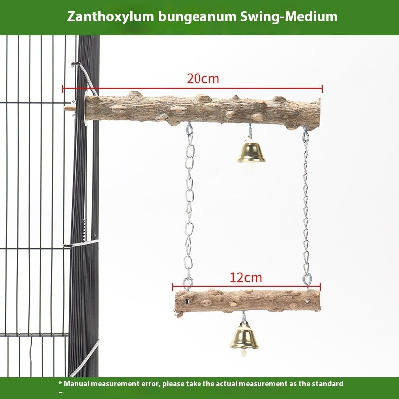 Double Perch Swing for Birds