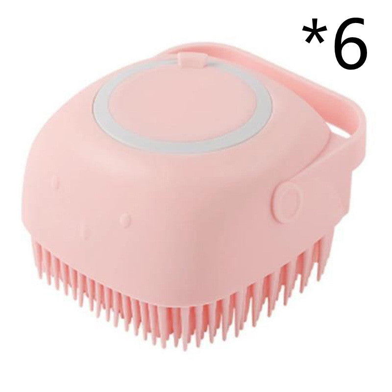 Silicone Pet Bath Massage Glove Brush