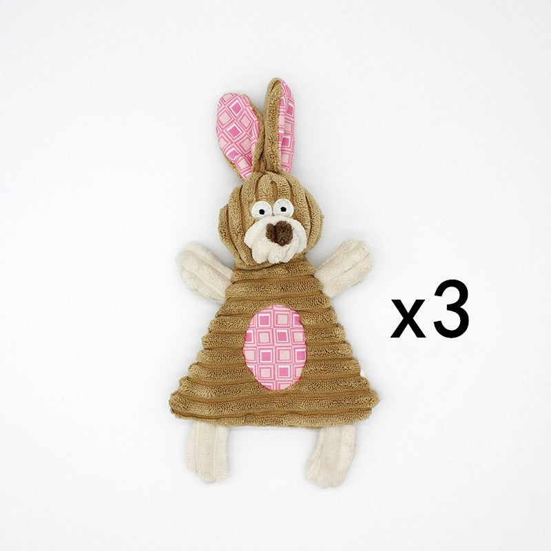 Corduroy Donkey Squeaky Chew Toy for Dogs