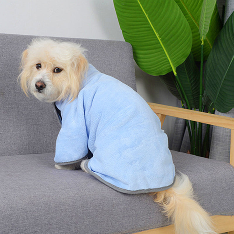Quick-Drying Microfiber Pet Bathrobe Towel