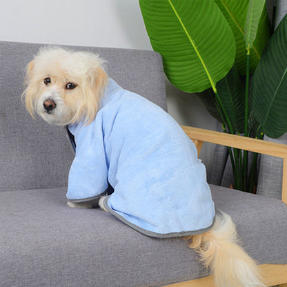 Quick-Drying Microfiber Pet Bathrobe Towel