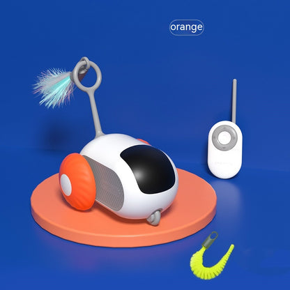 Interactive Remote Control Rolling Cat Toy Car