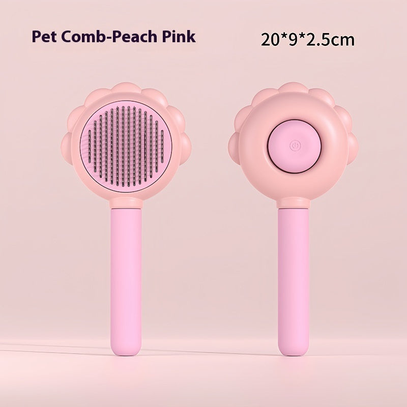 2-in-1 Self-Cleaning Spray Grooming Brush for Cats & Dogs