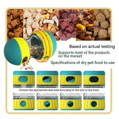 Interactive Treat-Dispensing Dog Puzzle Tumbler Toy
