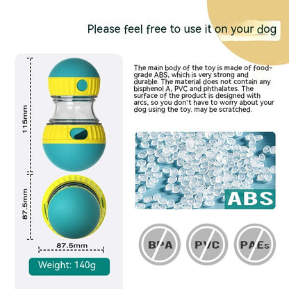 Interactive Treat-Dispensing Dog Puzzle Tumbler Toy