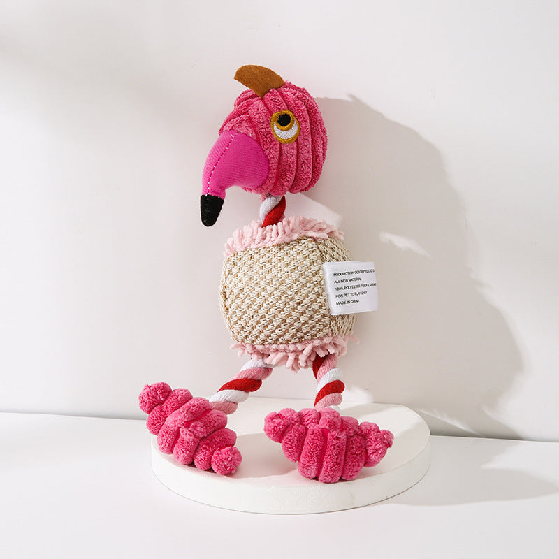 Corduroy Donkey Squeaky Chew Toy for Dogs