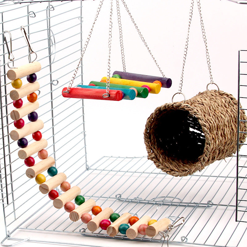 3-Piece Natural Rope Climbing & Hideout Set
