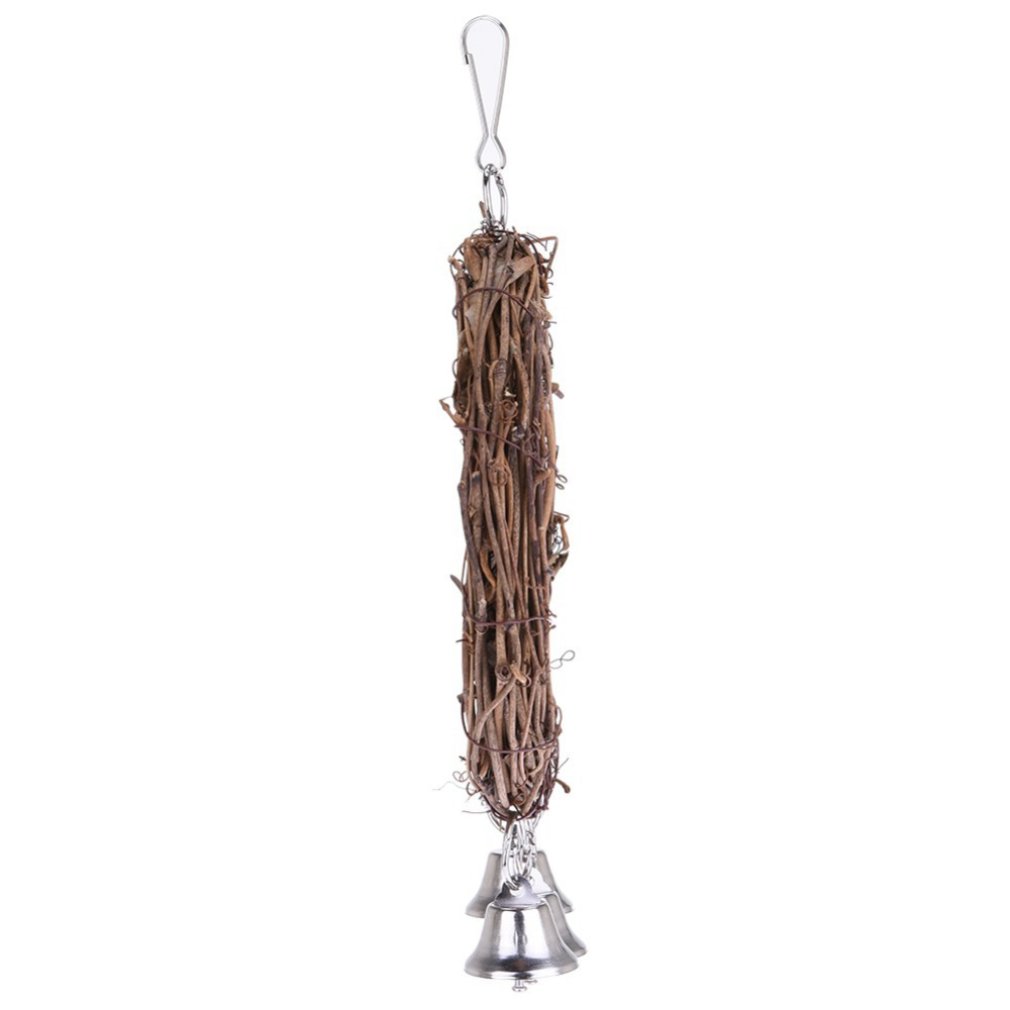 Natural Round Rattan Bird Swing Perch