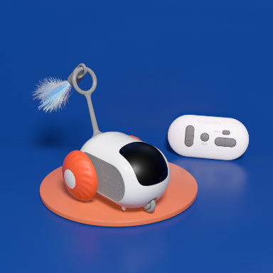 Interactive Remote Control Rolling Cat Toy Car