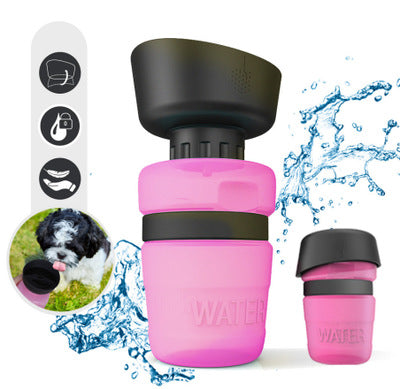 Foldable Pet Travel Water Bottle Dispenser