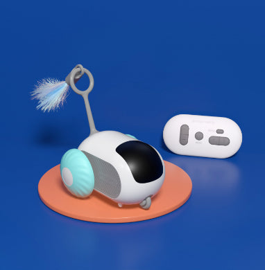 Interactive Remote Control Rolling Cat Toy Car