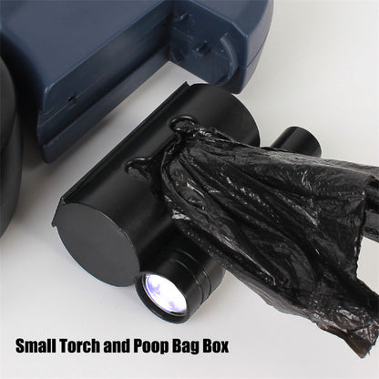 Retractable Dual Dog Leash with 360° Swivel & Flash Light