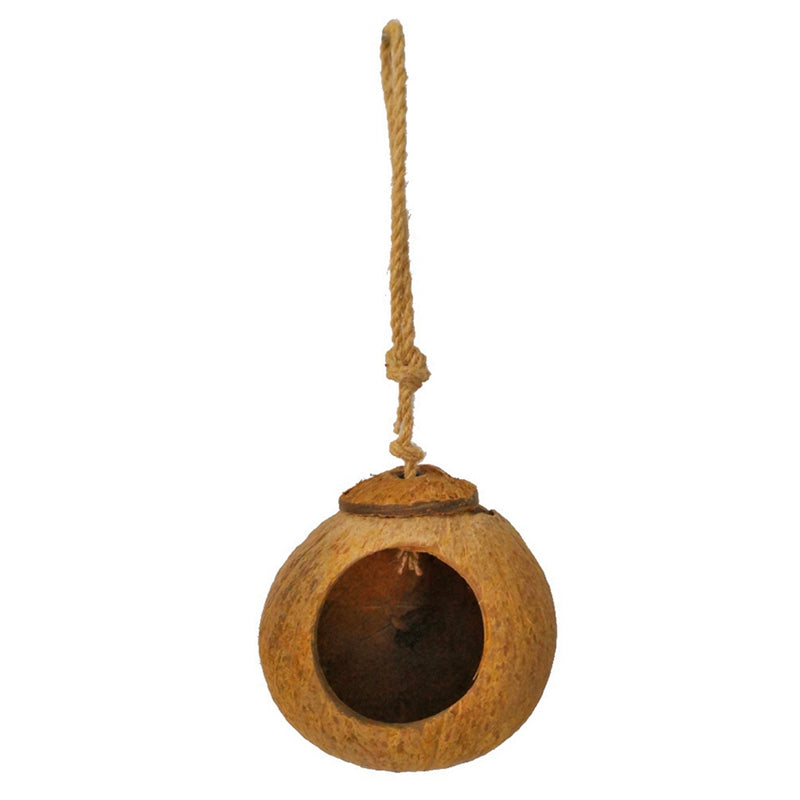 Natural Coconut Shell Bird Nest & Hideway