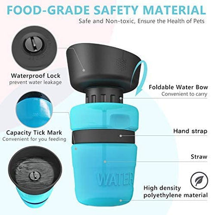 Foldable Pet Travel Water Bottle Dispenser