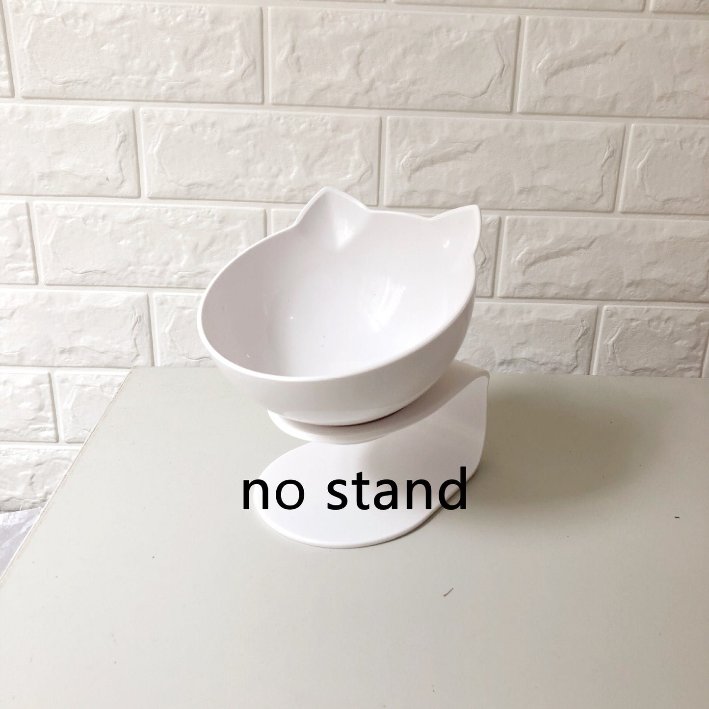 Cat-shaped Transparent Inclined Pet Bowl