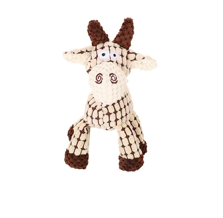 Corduroy Donkey Squeaky Chew Toy for Dogs