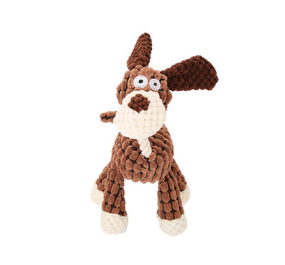 Corduroy Donkey Squeaky Chew Toy for Dogs