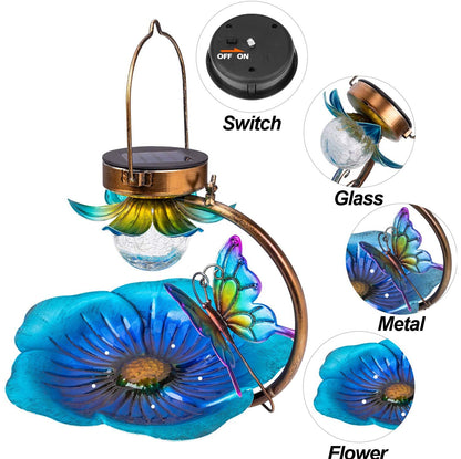 Solar Crackle Ball Bird Feeder