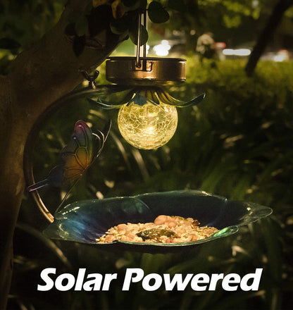 Solar Crackle Ball Bird Feeder
