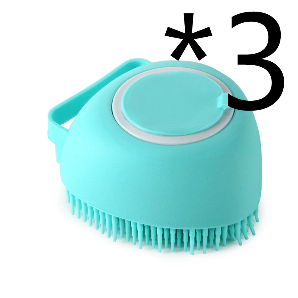 Silicone Pet Bath Massage Glove Brush