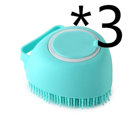 Silicone Pet Bath Massage Glove Brush