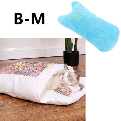 Semi-enclosed Cave Bed for Cats