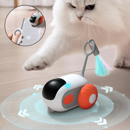 Interactive Remote Control Rolling Cat Toy Car