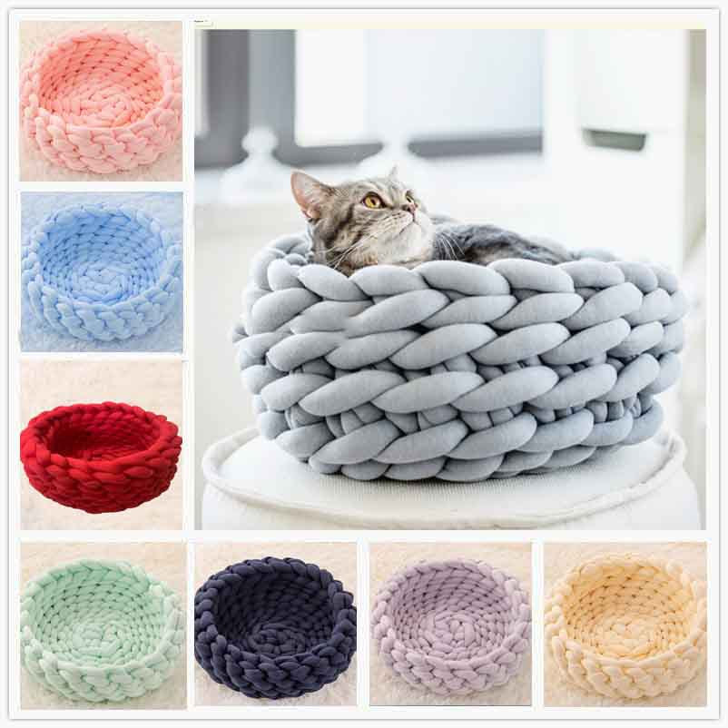 Cozy Braided Pet Nest Bed