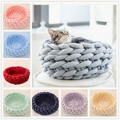 Cozy Braided Pet Nest Bed