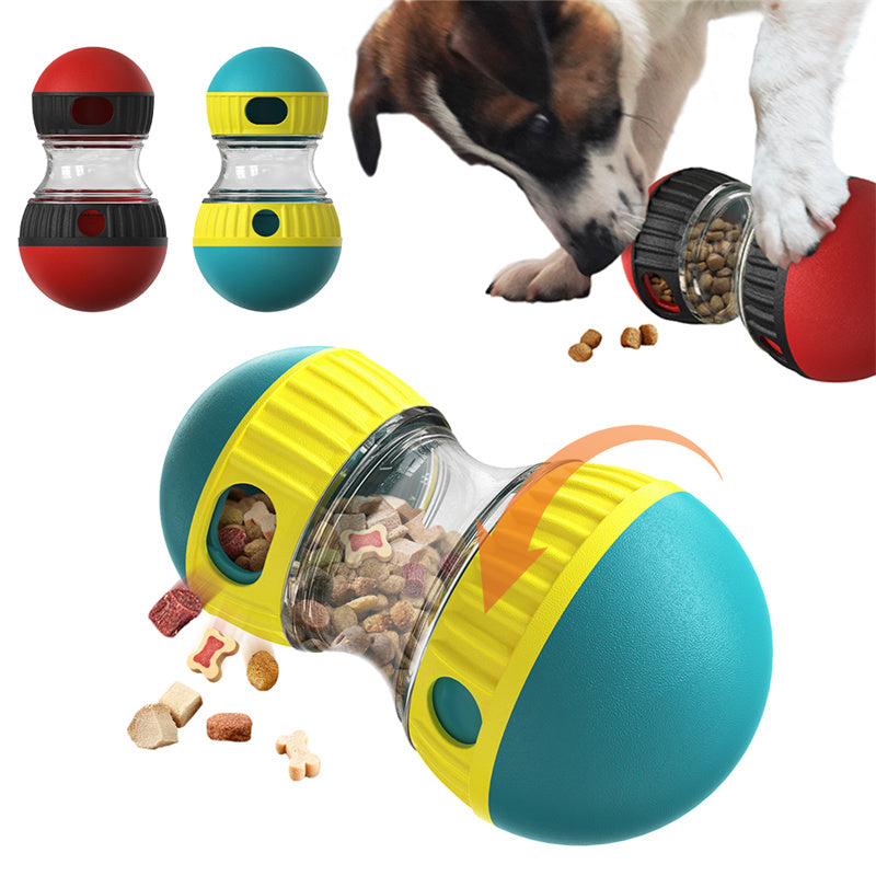 Interactive Treat-Dispensing Dog Puzzle Tumbler Toy