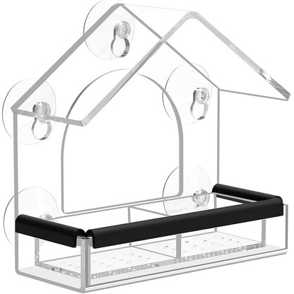 Clear View Window Acrylic Canopy Bird Feeder