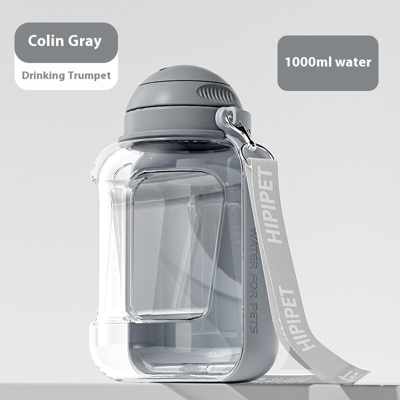 2-in-1 Portable Pet Water Bottle & Food Bowl