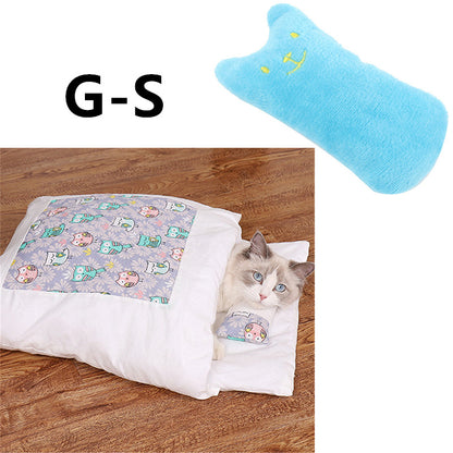 Semi-enclosed Cave Bed for Cats