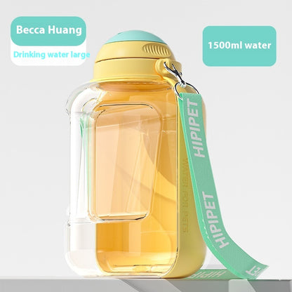 2-in-1 Portable Pet Water Bottle & Food Bowl