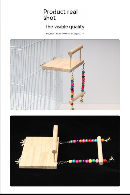 Bird Station Rack + Swing Set