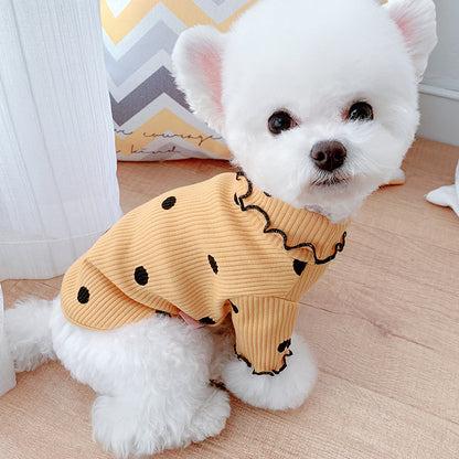 Soft Ribbed Turtleneck Dog Sweater