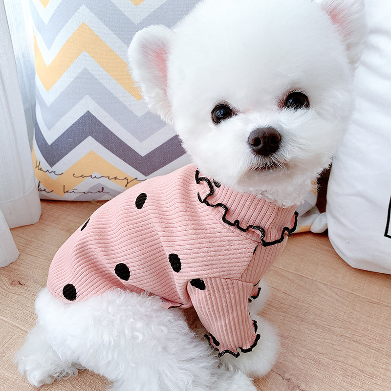 Soft Ribbed Turtleneck Dog Sweater
