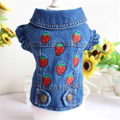 Dog Denim Jacket Vest