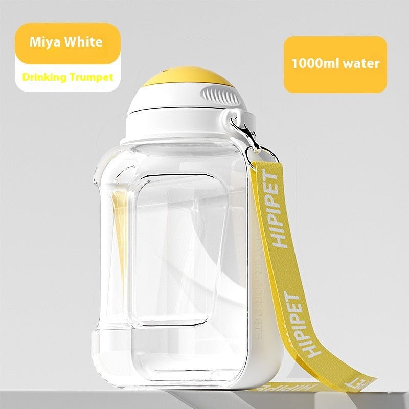 2-in-1 Portable Pet Water Bottle & Food Bowl