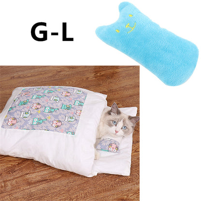 Semi-enclosed Cave Bed for Cats