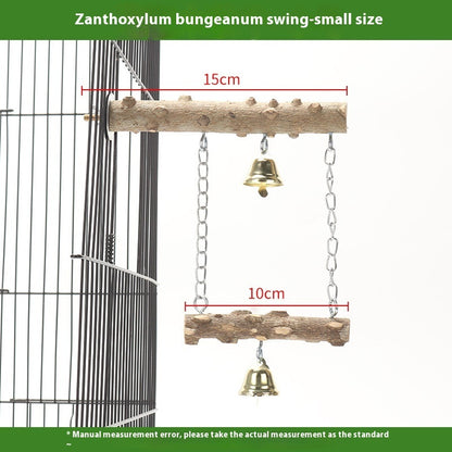 Double Perch Swing for Birds