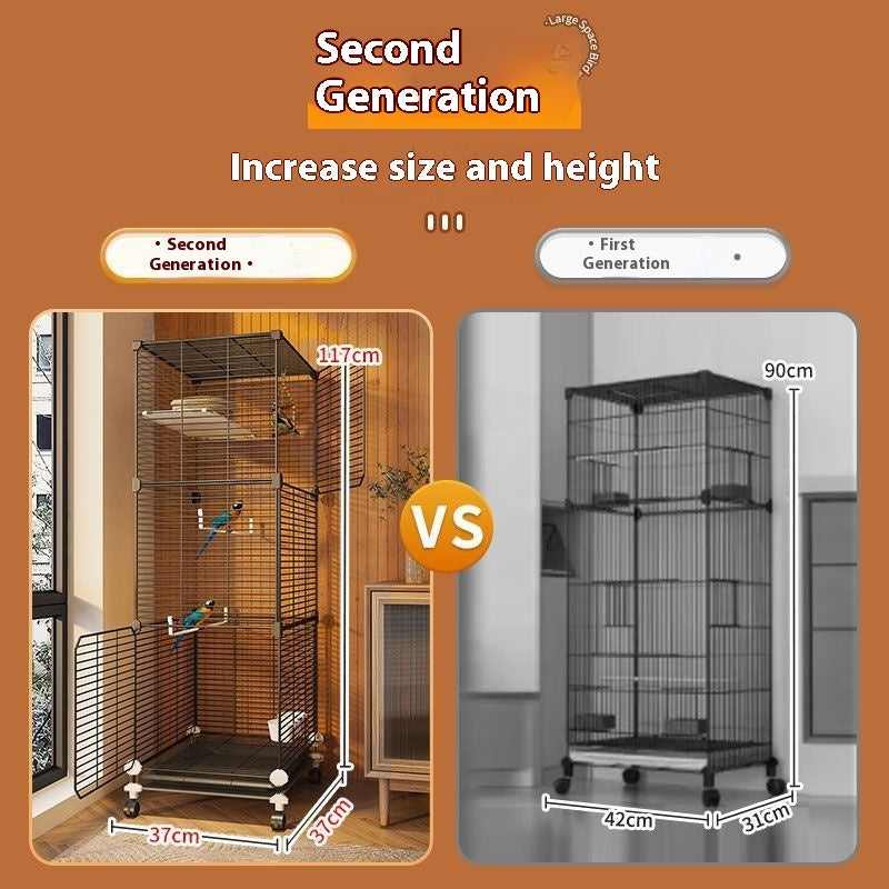 Luxury Double-Storey Parrot Villa Cage