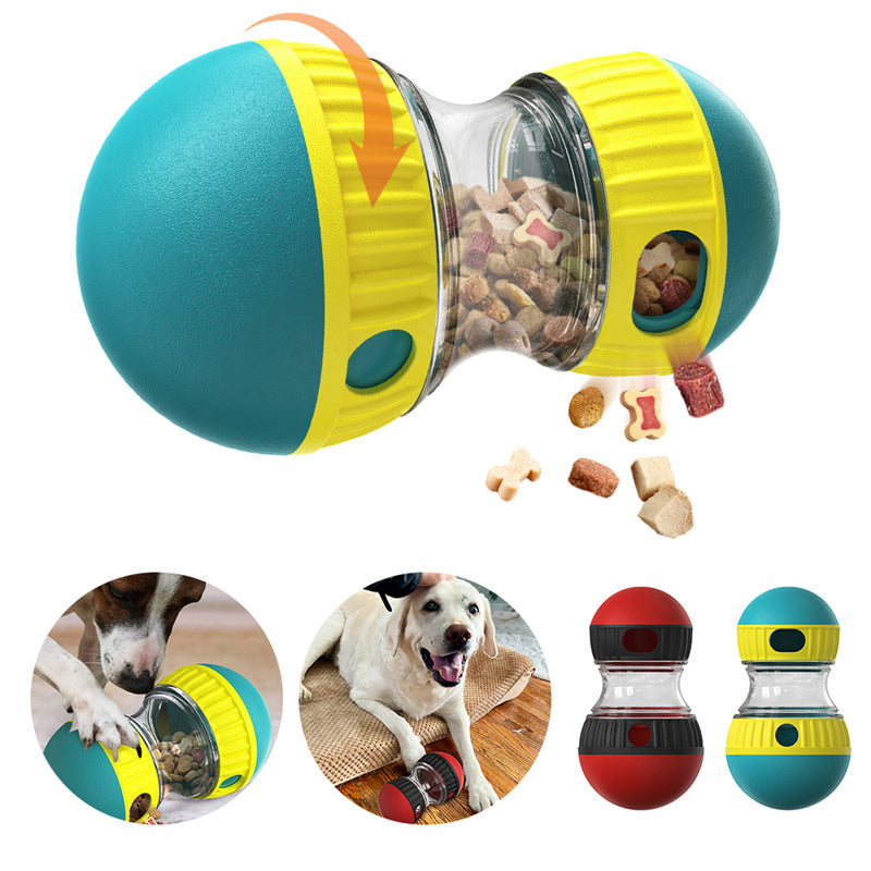 Interactive Treat-Dispensing Dog Puzzle Tumbler Toy