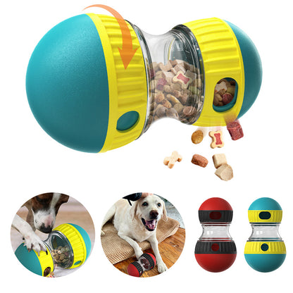 Interactive Treat-Dispensing Dog Puzzle Tumbler Toy