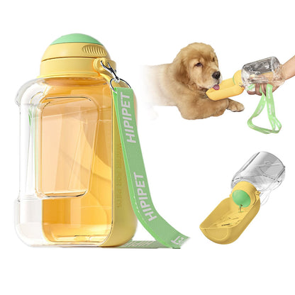2-in-1 Portable Pet Water Bottle & Food Bowl