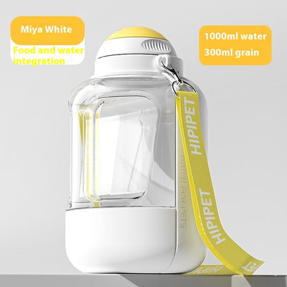 2-in-1 Portable Pet Water Bottle & Food Bowl